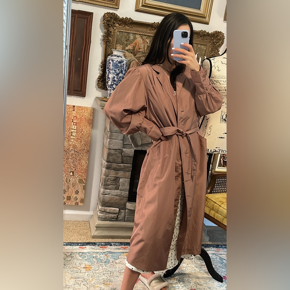 Vtg Rain Shedder Coat Mauve Women’s M/L